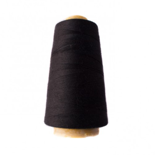 Hantex Overlocker Thread - Black - 100% Polyester 3000 Yrds (2700+m)