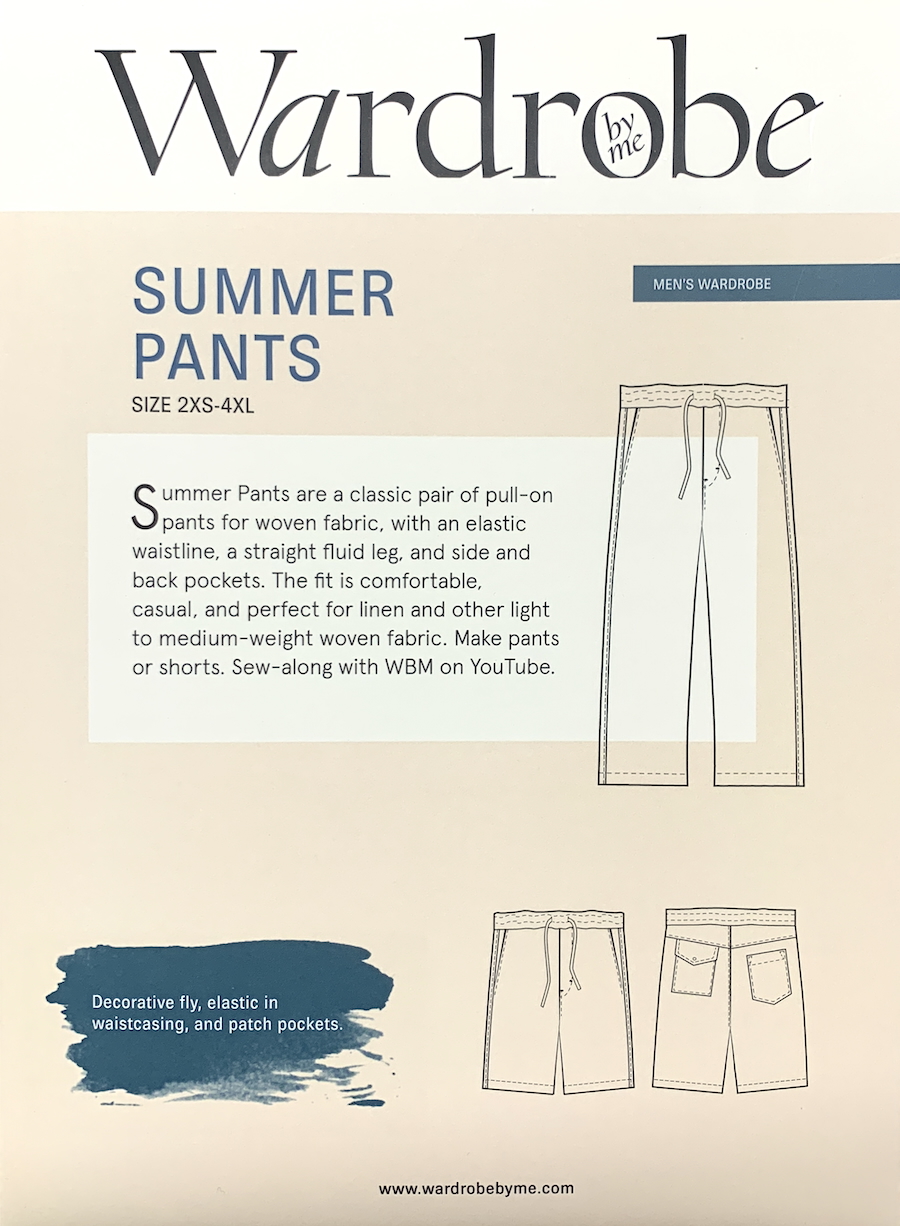 Men's Summer Trousers & Shorts Pattern By Wardrobe By Me
