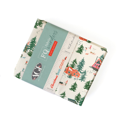 Fabric Wonders 15 Fat Quarters from Christmas in the Cabin by AGF Studio for AGF