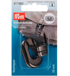 Prym Turn Clasp 35 X 20mm Antique Silver