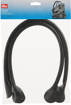 Black - Prym Bag Handles Theresa 2pcs 60cm Artificial Leather &#8987;