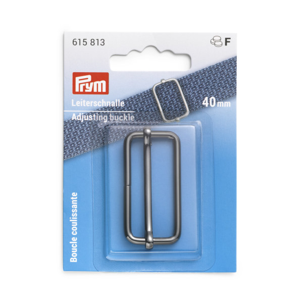 Prym Adjusting Buckle 40mm Gunmetal 1 pc