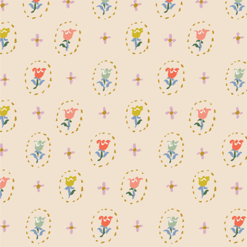 Tiny Tulips From Floral Frenzy By Samantha Johnson For Cloud9 Fabrics (Due Nov)