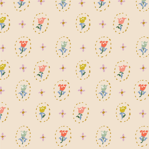 Tiny Tulips From Floral Frenzy By Samantha Johnson For Cloud9 Fabrics
