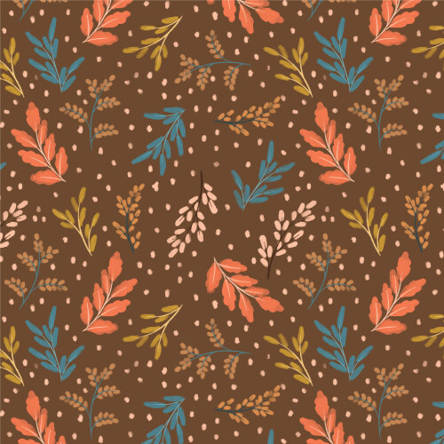 Pastel Branches Dark Brown From Woodland Creatures By Dominika Godette For Cloud9 Fabrics (Due Oct)