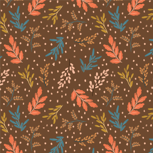 Pastel Branches Dark Brown From Woodland Creatures For Cloud9 Fabrics