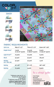 Daisy Quilt Pattern - Color Girl