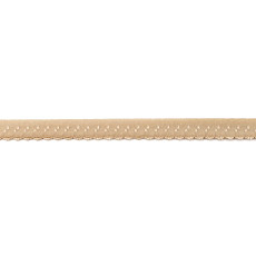 Sand Foldover Scalloped Edge Elastic - 12mm X 25m