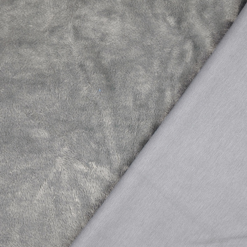 Dark Grey Supersoft Sweatshirt with Alpen Fleece Back from Riga by Modelo Fabrics