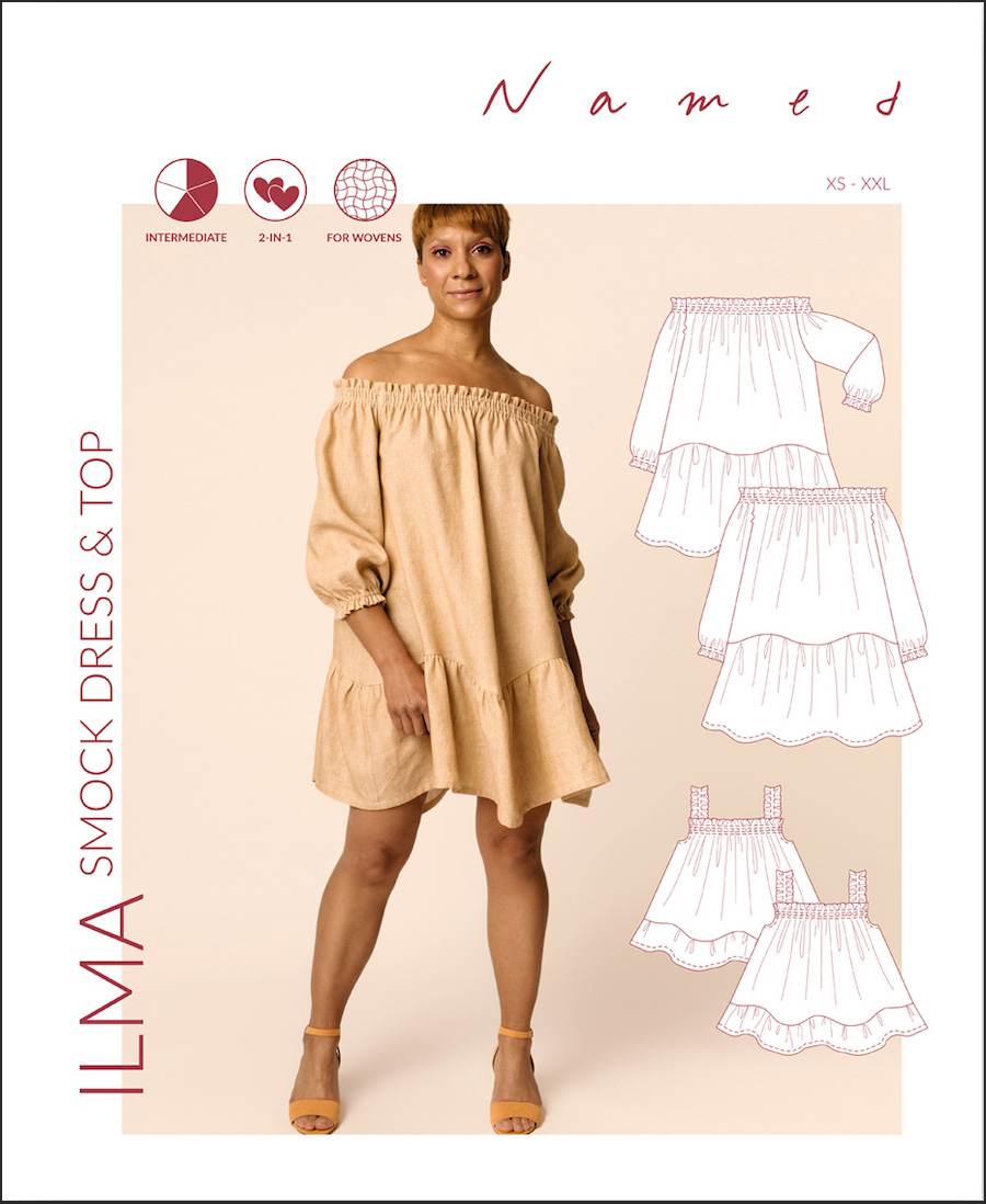 Ilma Smock Dress & Top Pattern by Named Clothing