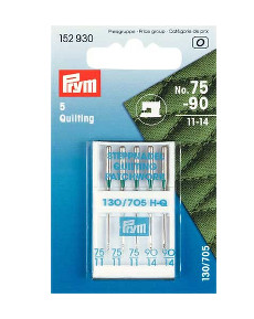 Prym Sewing Machine Needles Sys. 130/705 Quilting 75/90 5pcs