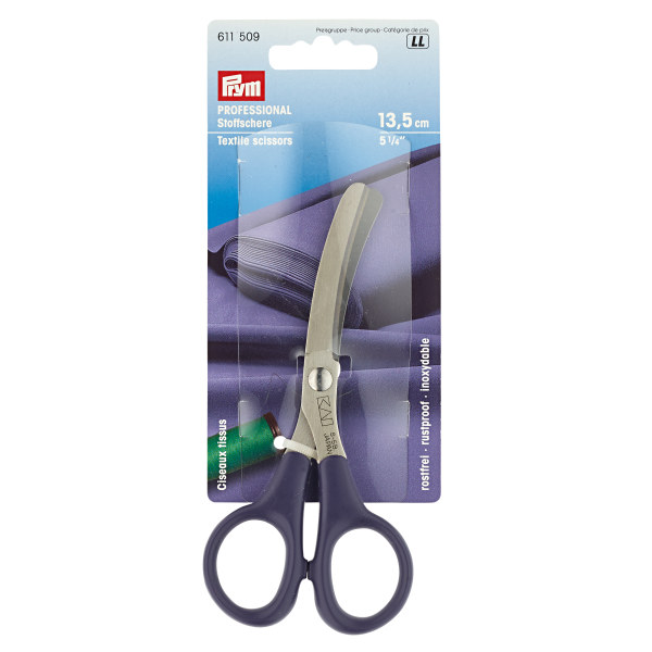 Prym Professional Textile Scissors Ht Curved 5 1/4in / 13.5cm