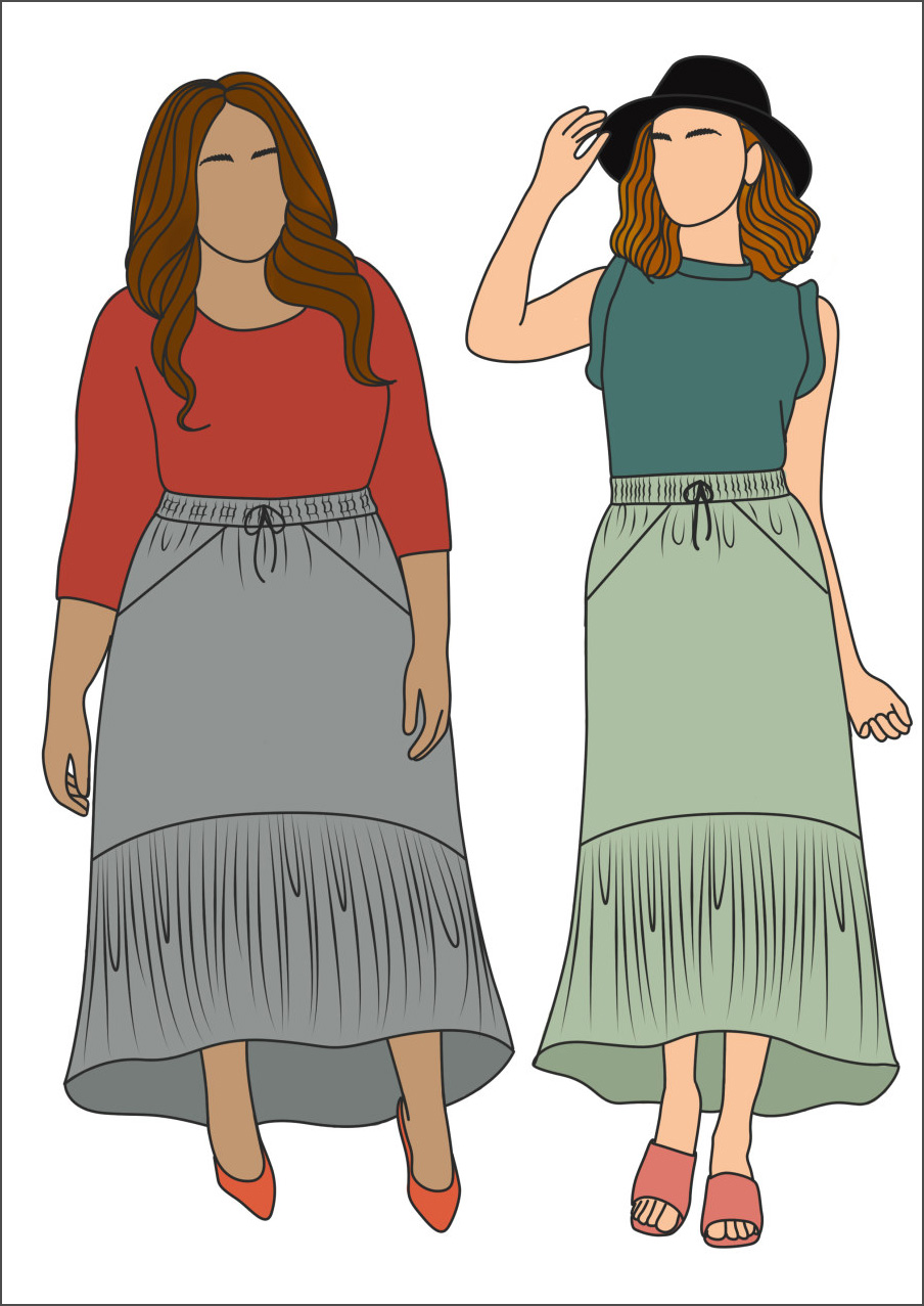 Serene Skirt Pattern Pattern By Size Me Sewing