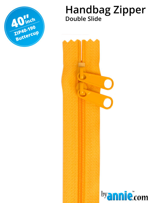 Double Slide Bag Zipper 40in Buttercup From ByAnnie