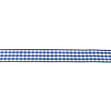 Cobalt Gingham Ribbon - 10mm X 45.7m