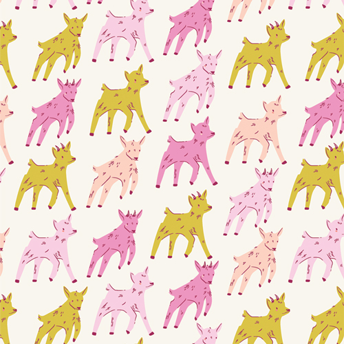 Goatling Glee in Flannel from Cottage Grove by AGF Studio (Avail Apr)