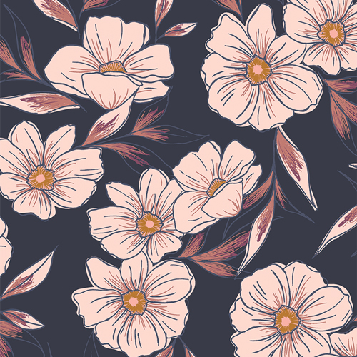 Tinted Blooms Dusk in Rayon from Dusk Fusion by AGF Studio