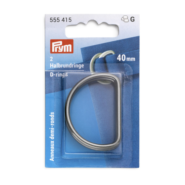 Prym D-Rings 40mm Gnmetal 2 pc