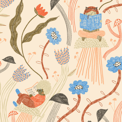 Reading Garden from Book Club by Meena Patel For Cloud9 Fabrics