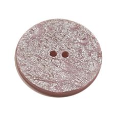 Acrylic Button 2 Hole Metallic 14mm Mauve / Silver