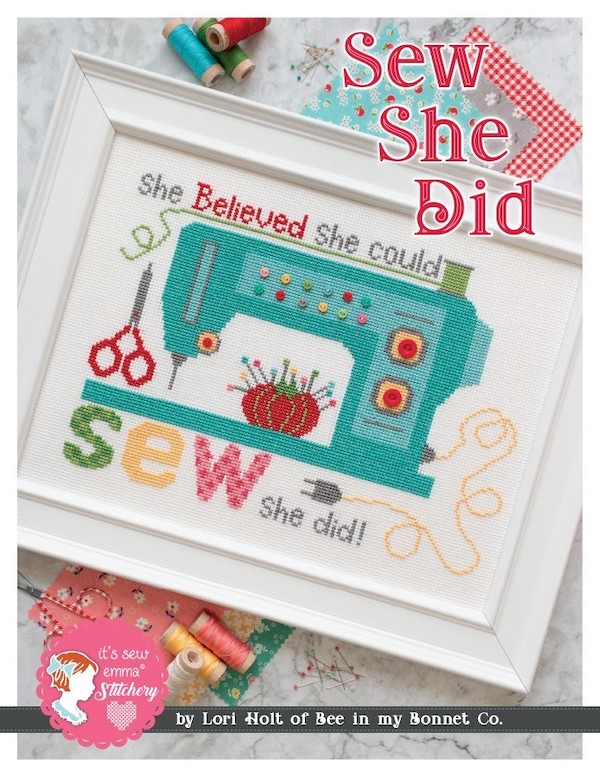 Sew She Did Cross Stitch Pattern - Lori Holt