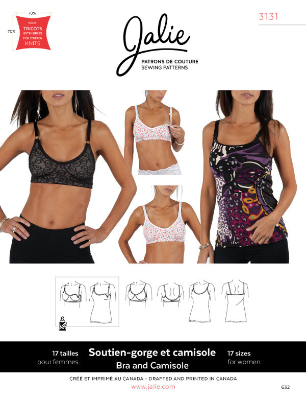 Bra And Camisole Pattern by Jalie