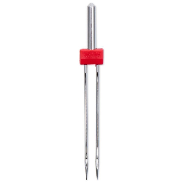Prym Sewing Machine Needles Twin Stretch 2.5mm 75/11 1 Pc