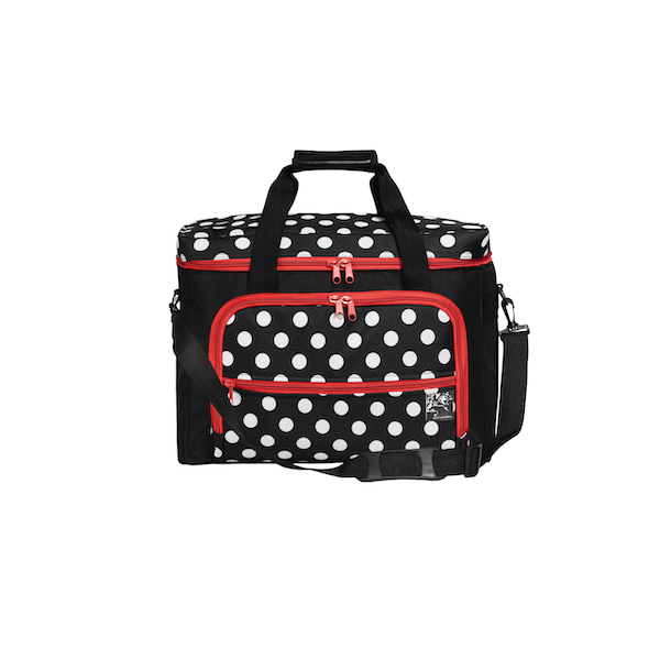 Prym Sewing Machine Bag Black Polka Dot Print