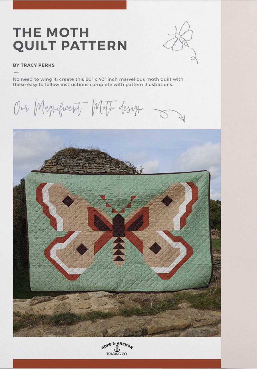 The Moth Quilt Pattern Booklet by Rope & Anchor Trading