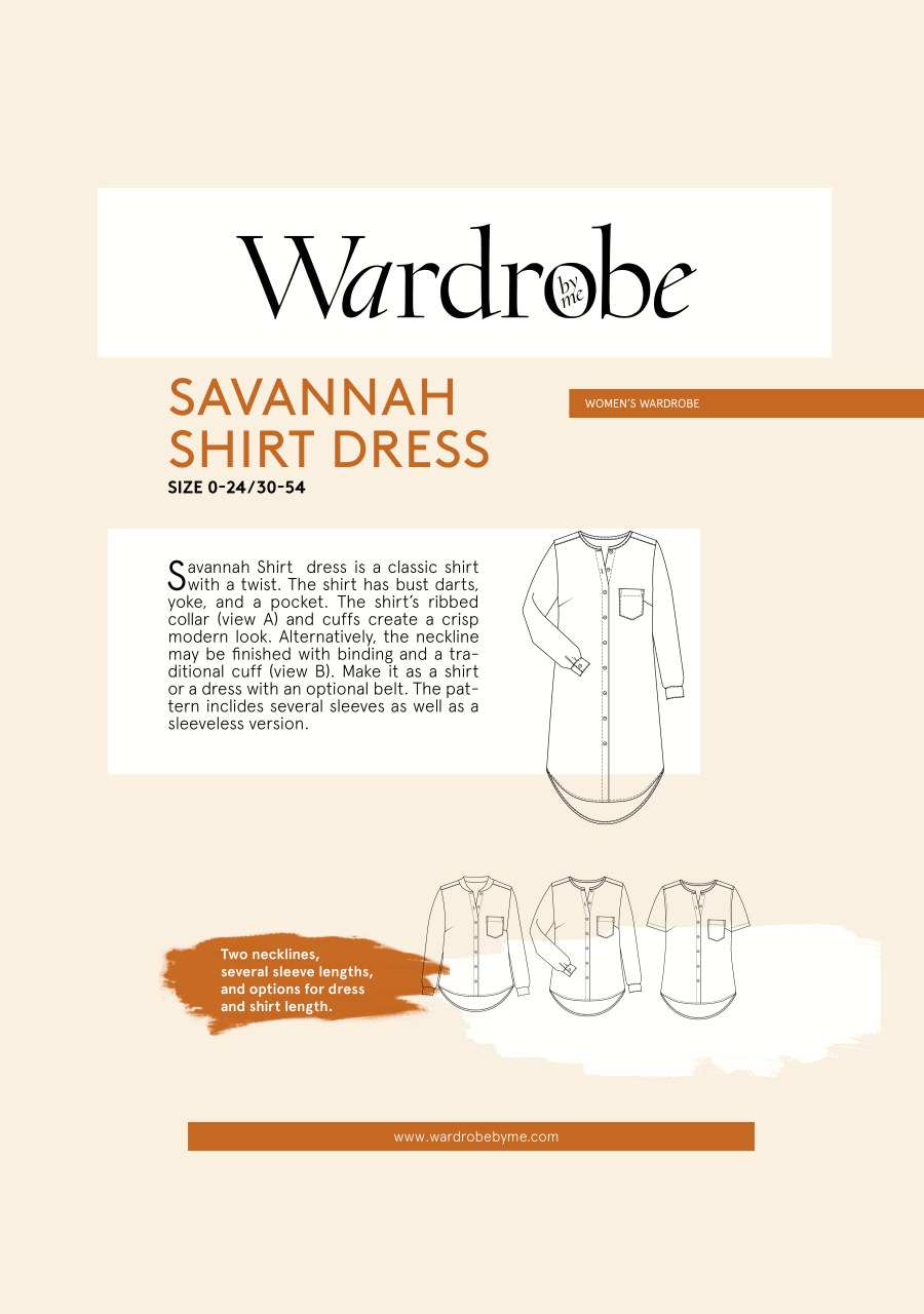 Savannah Dress & Shirt Pattern By Wardrobe By Me