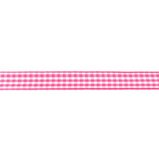 Fuchsia Gingham Ribbon - 10mm X 45.7m