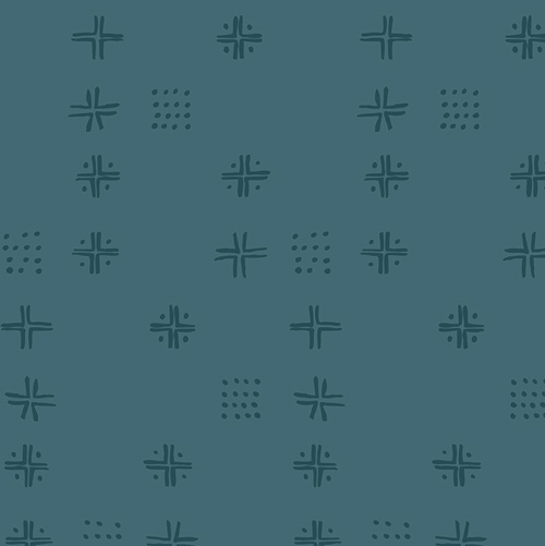 Mudcloth Teal from Charming One by Sharon Holland for AGF