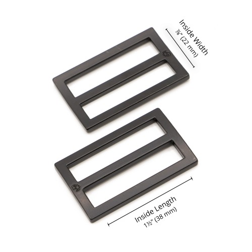 Slider - Black Metal - 1.5 in (38mm) Pack of 2 From ByAnnie