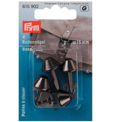 Prym Base Nails For Bags Antique Silver 15mm 4pcs