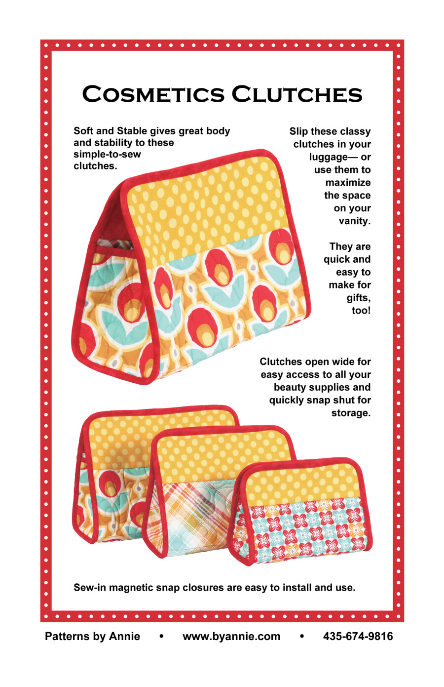 Cosmetic Clutches Pattern From ByAnnie