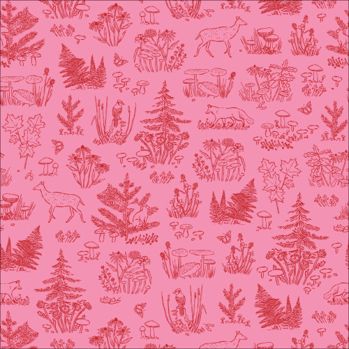 Forest Toile From Autumn Walk By Emily Taylor For Cloud9 Fabrics