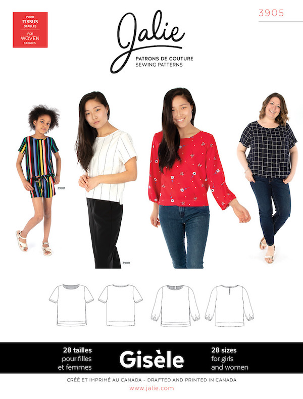 Gisele Round Neck Blouse Pattern by Jalie