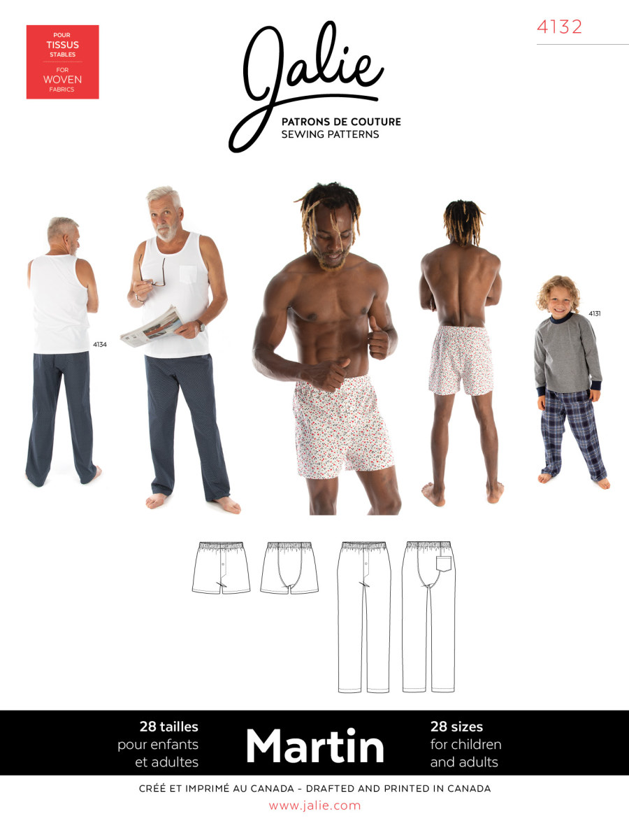 Martin Lounge Pants and Shorts Pattern by Jalie