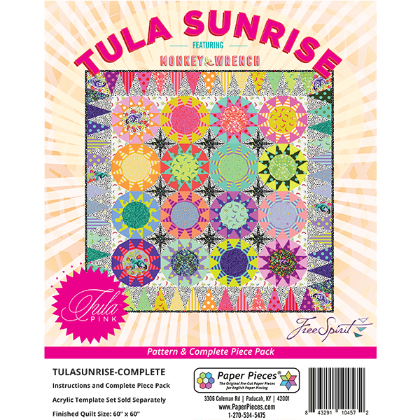 Tula Sunrise Pattern + Complete Piece Pack - Paper Pieces