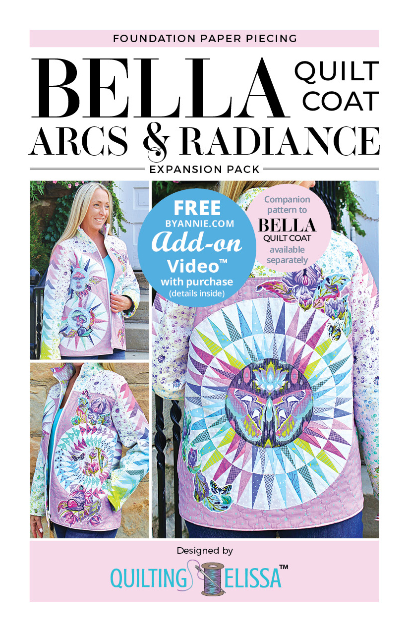 Bella Arcs And Radiance - FPP Expansion Pack Pattern By Quilting Elissa (QE107)