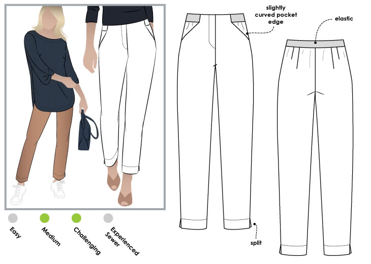 Sadie Pant Pattern Size 4-16 By Style Arc