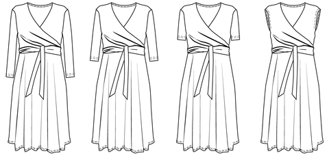 Wanda Wrap Dress Pattern By Wardrobe By Me