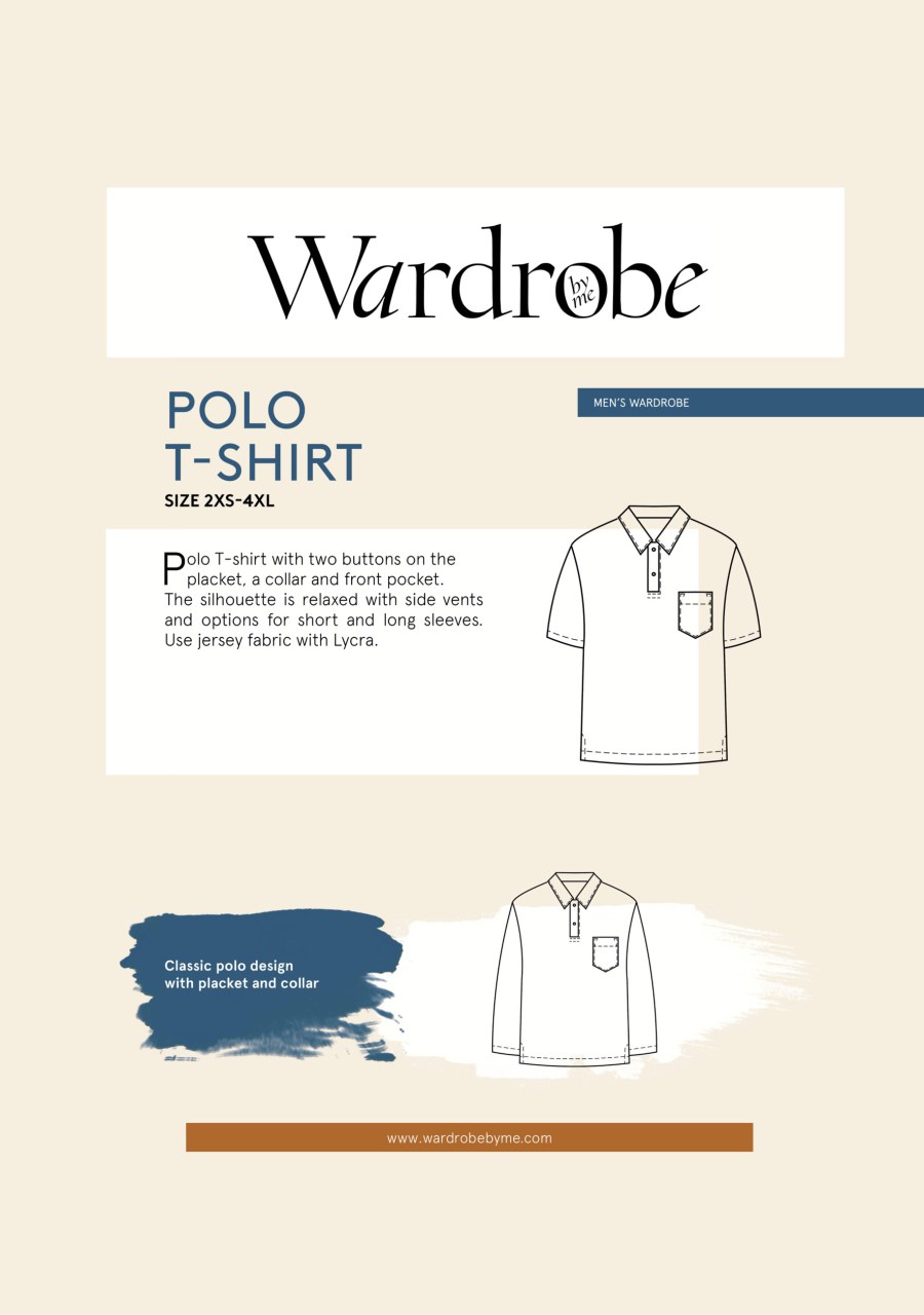 Draper Polo Shirt Pattern By Wardrobe By Me