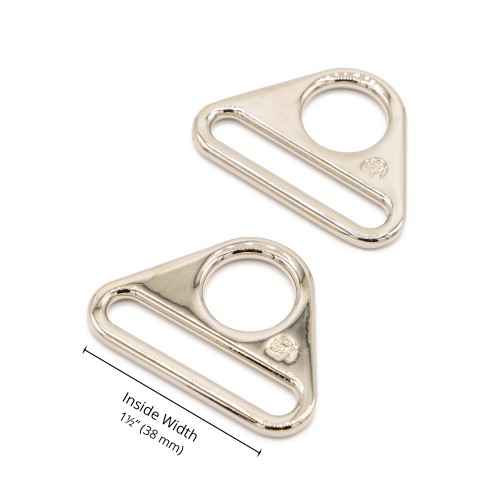 Triangle Ring - Nickel - 1.5 in (38mm) Pack of 2 From ByAnnie