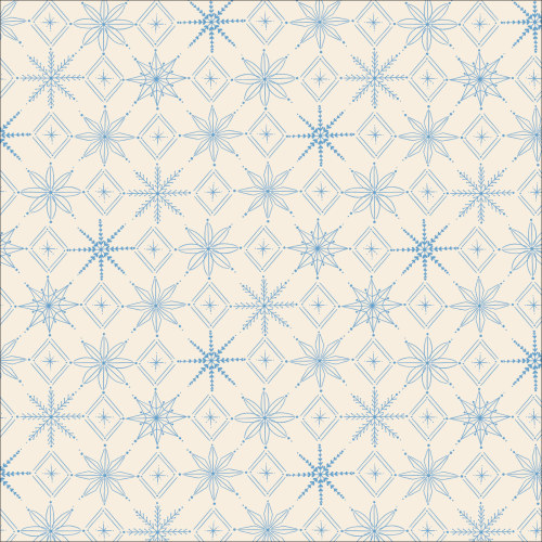 Snowflakes on White from Warm & Cozy by MK Surface