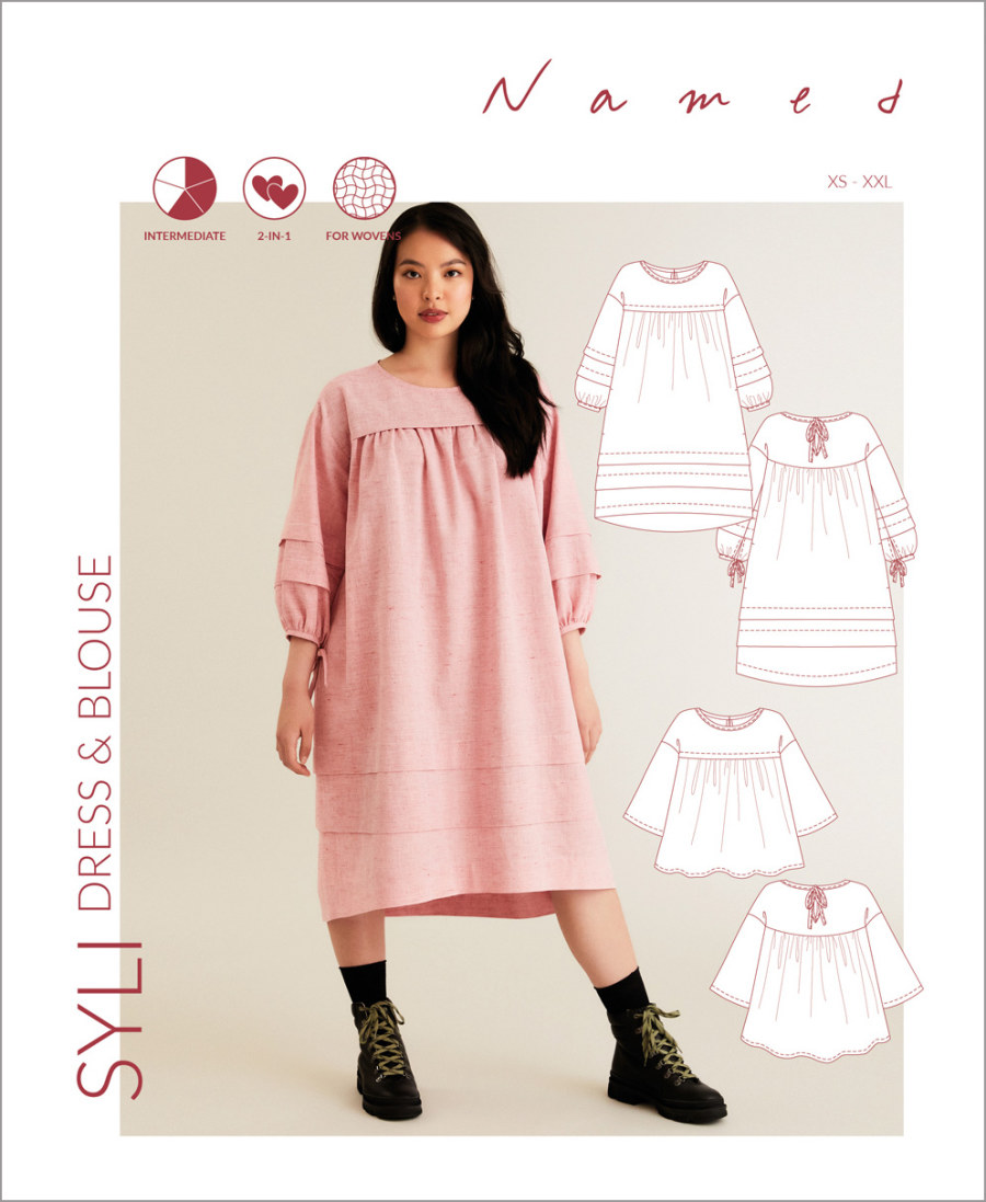 Syli Dress & Blouse Pattern by Named Clothing