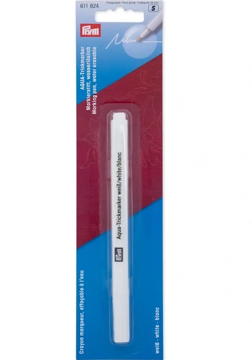 Prym Aqua Marking Pen White Water Erasable (Due May)