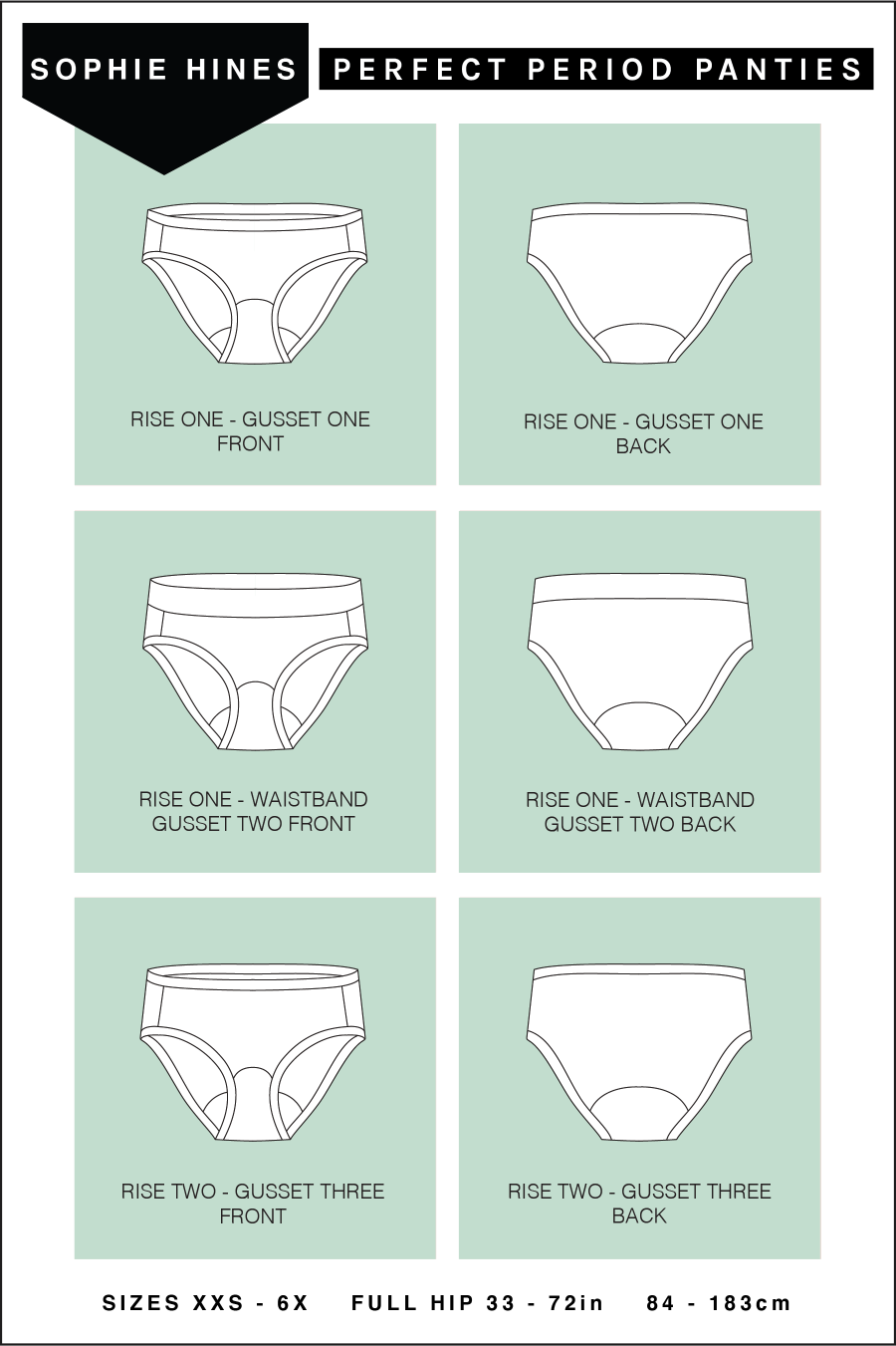 Perfect Period Panties Pattern By Sophie Hines