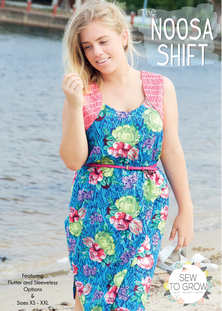 Noosa Shift Dress Pattern By Sew to Grow &#8987;