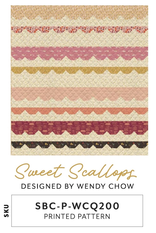 Sweet Scallops Printed Quilt Pattern by Wendy Chow for AGF (Avail Apr)